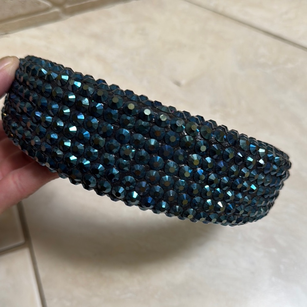 Blue Rhinestone Headband - Picture 4 of 5